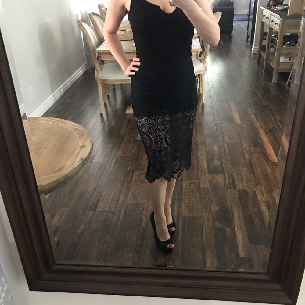 NWT Black Bebe Skirt
